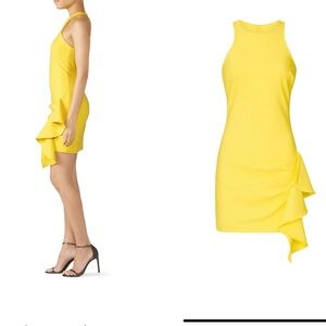 NEW CINQ A SEPT makayla dress in yellow 💛 size 0